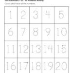 123 Tracing Worksheets Numbers Kindergarten Number Worksheets