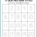 4 Preschool Worksheets 1 20 Number 1 Count And Circle The Rect Number