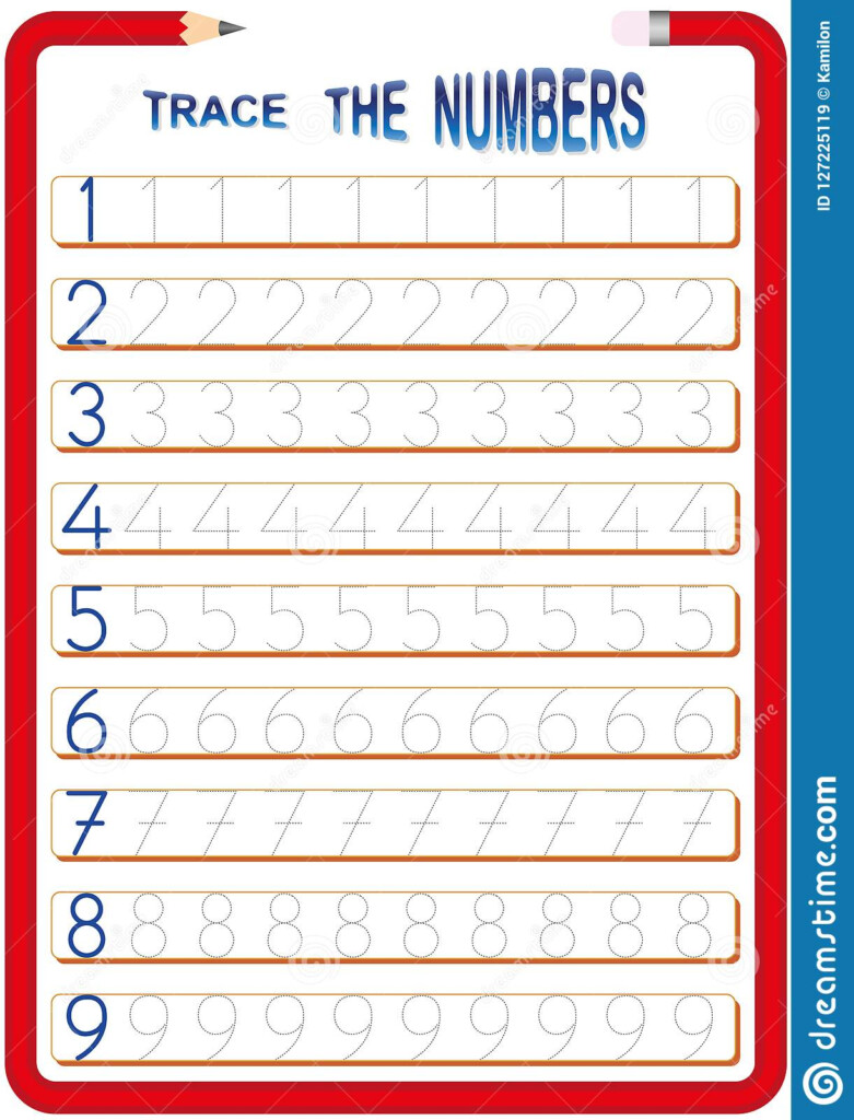 Children Are Learning The Numbers Math Worksheet For Kids 1 To 9 The 