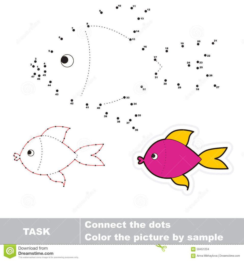 Connect Dots For Numbers Stock Vector Image Of Interesting 59451204