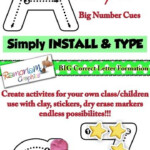 Correct Letter Formation Font With BIG Number Cues Kids Approved In