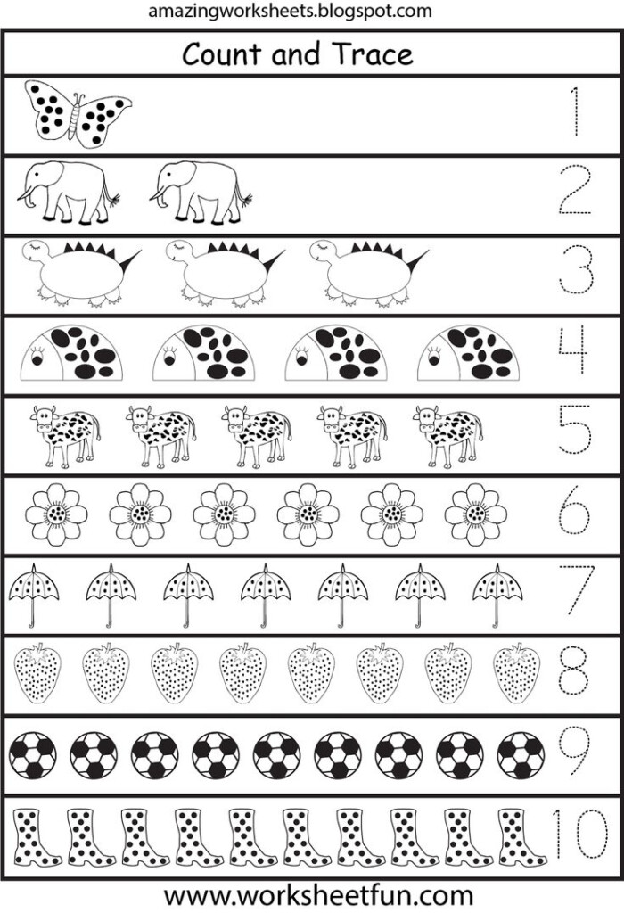 Count Trace Kindergarten Math Lesson Plans Free Preschool 