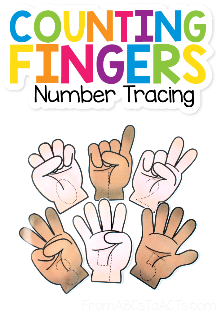 Counting Fingers Number Tracing Number Tracing Tracing Worksheets