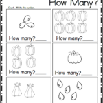 Counting Worksheet For The Fall numbers 1 6 Made By Teachers