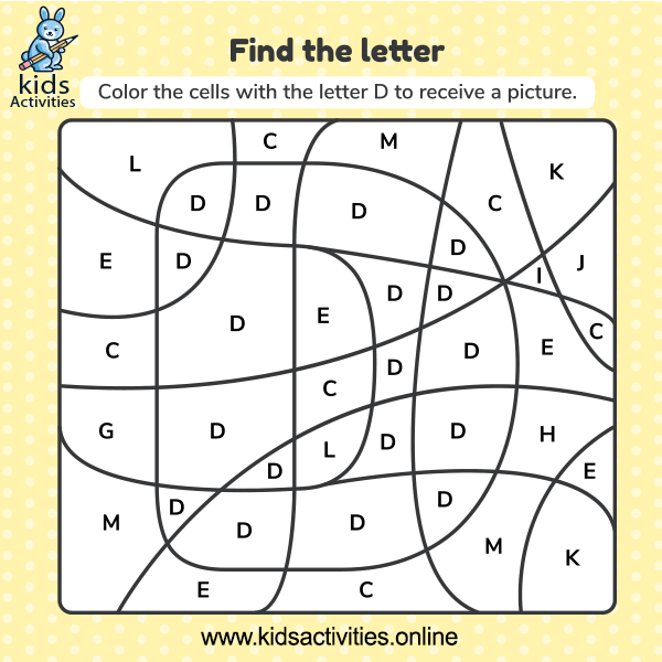 Free Color By Letter Worksheets For Preschool Letter Printables