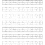 Free Number Tracing Worksheets Paper Trail Design