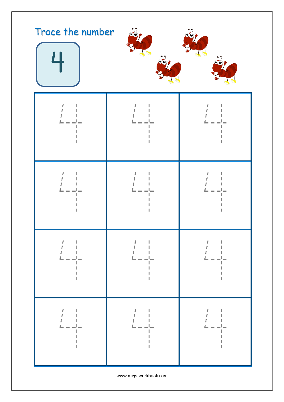 Free Printable Number Tracing And Writing 1 10 Worksheets Number