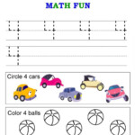 Fresh Number 4 Activities For Preschoolers Fun Number Worksheet For