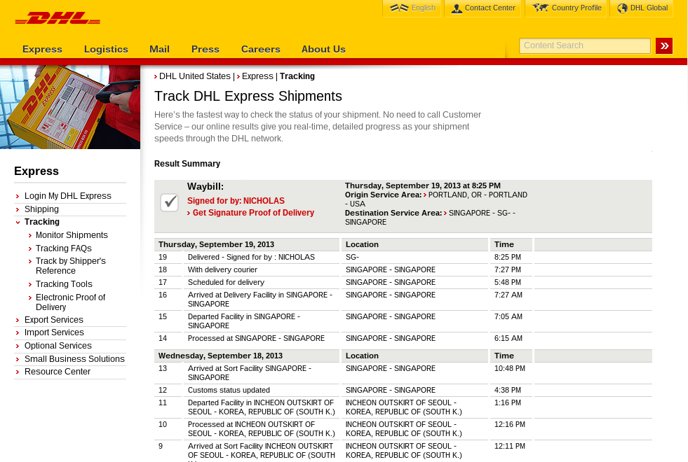 How To Track DHL Express Shipments Using DHL Tracking Numbers