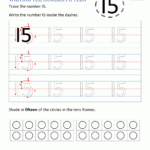 Kindergarten Writing Worksheets Numbers To 11 To 20