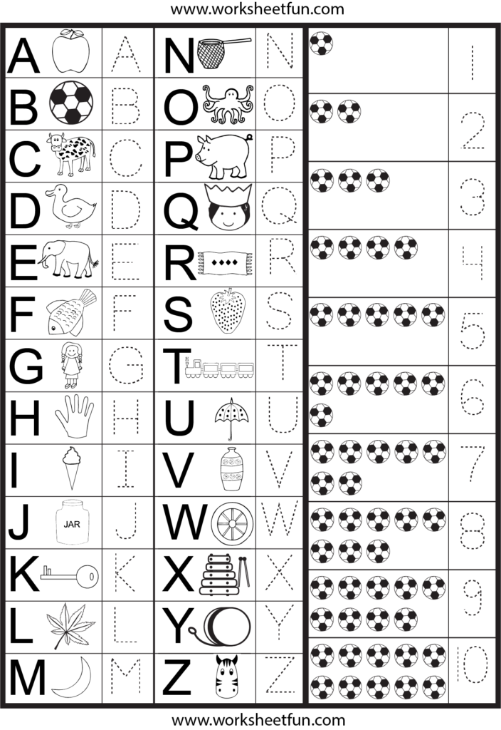 Letters And Numbers Tracing Worksheet FREE Printable Worksheets 