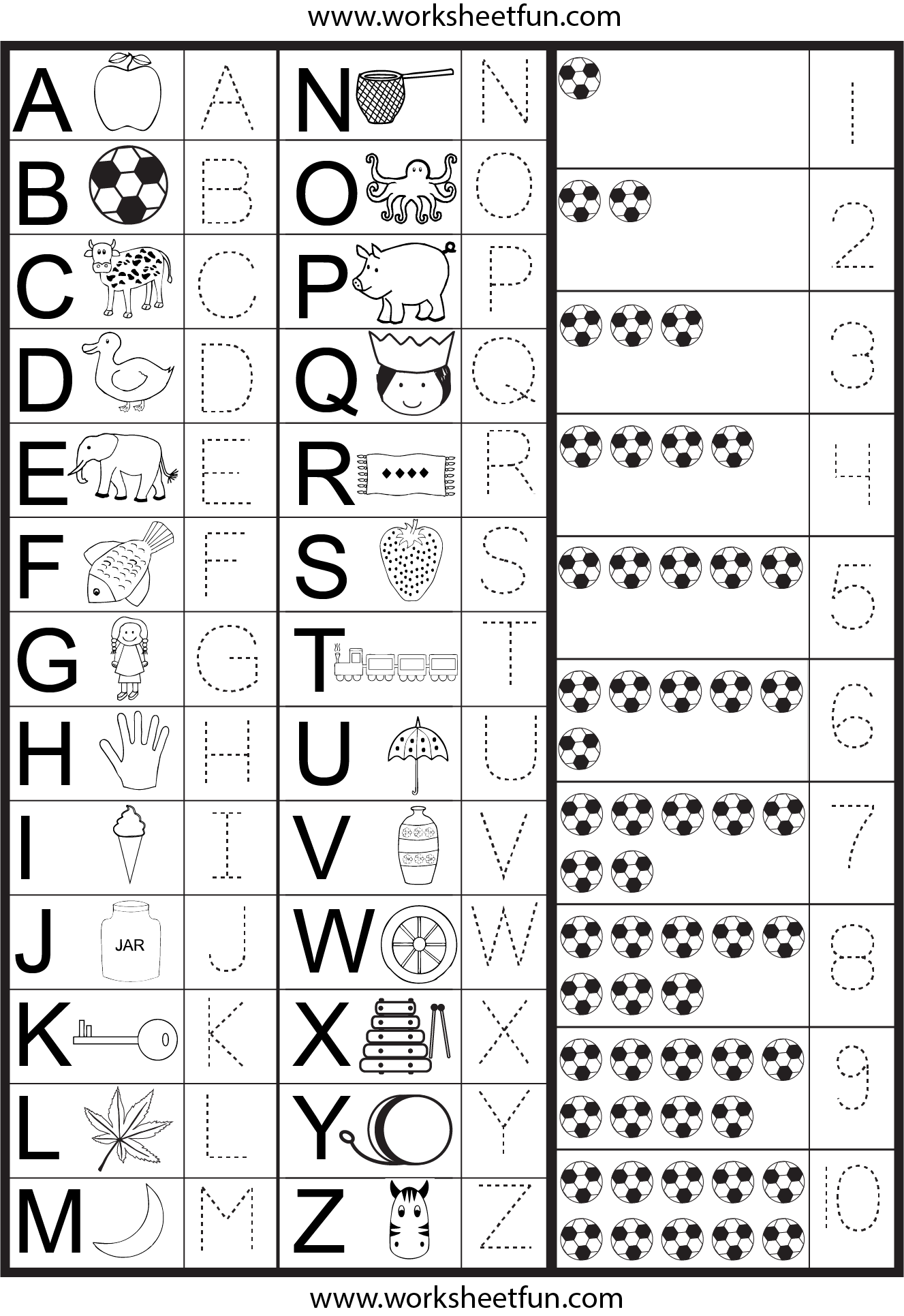 Letters And Numbers Tracing Worksheet FREE Printable Worksheets