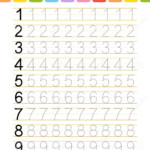 Number 1 10 Trace And Write Handwriting Practice Learning Numbers