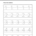 Number 1 10 Tracing Worksheets Printable And Online Worksheets Pack