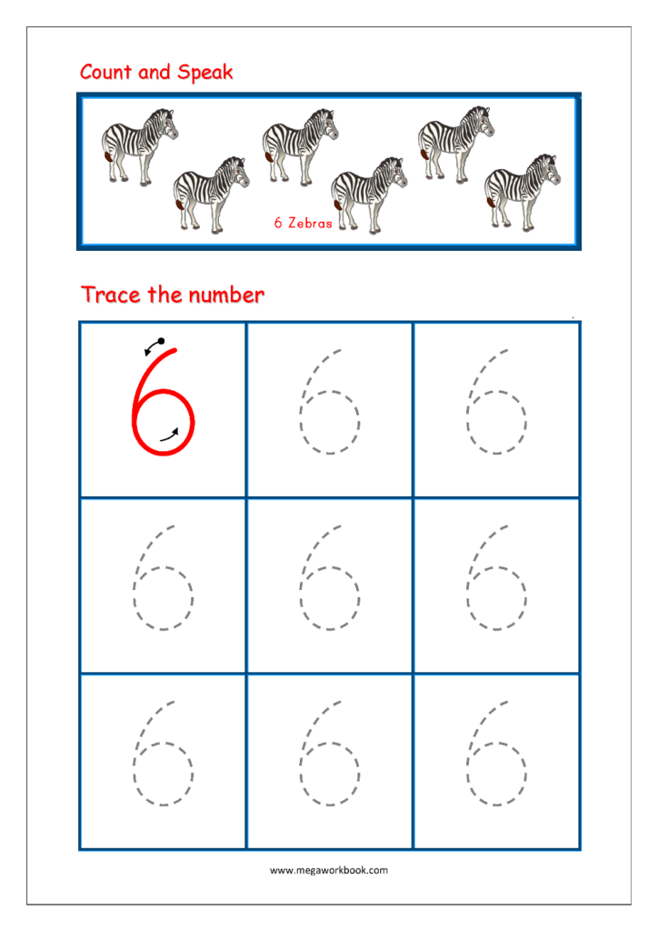 Number 6 Tracing Worksheets For Preschool AlphabetWorksheetsFree