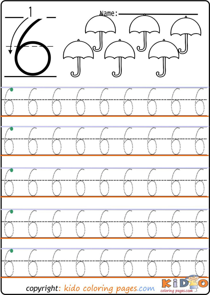 Number 6 Tracing Worksheets For Preschool AlphabetWorksheetsFree