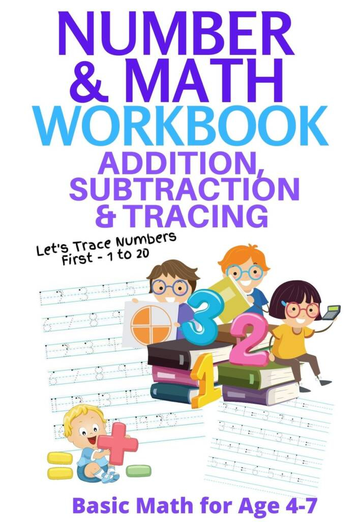 Number And Math Workbook Addition Subtraction And Tracing Basic Math 