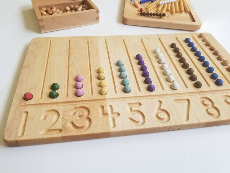 Number Counting Board Number Tracing Board Montessori Counting