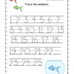 Number Trace Worksheets For Kids Activity Shelter