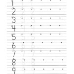 Number Tracing Practice Sheet To With Guide For Kids In 2020 Number