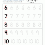 Number Tracing Worksheet 5 10 Name Tracing Generator Free