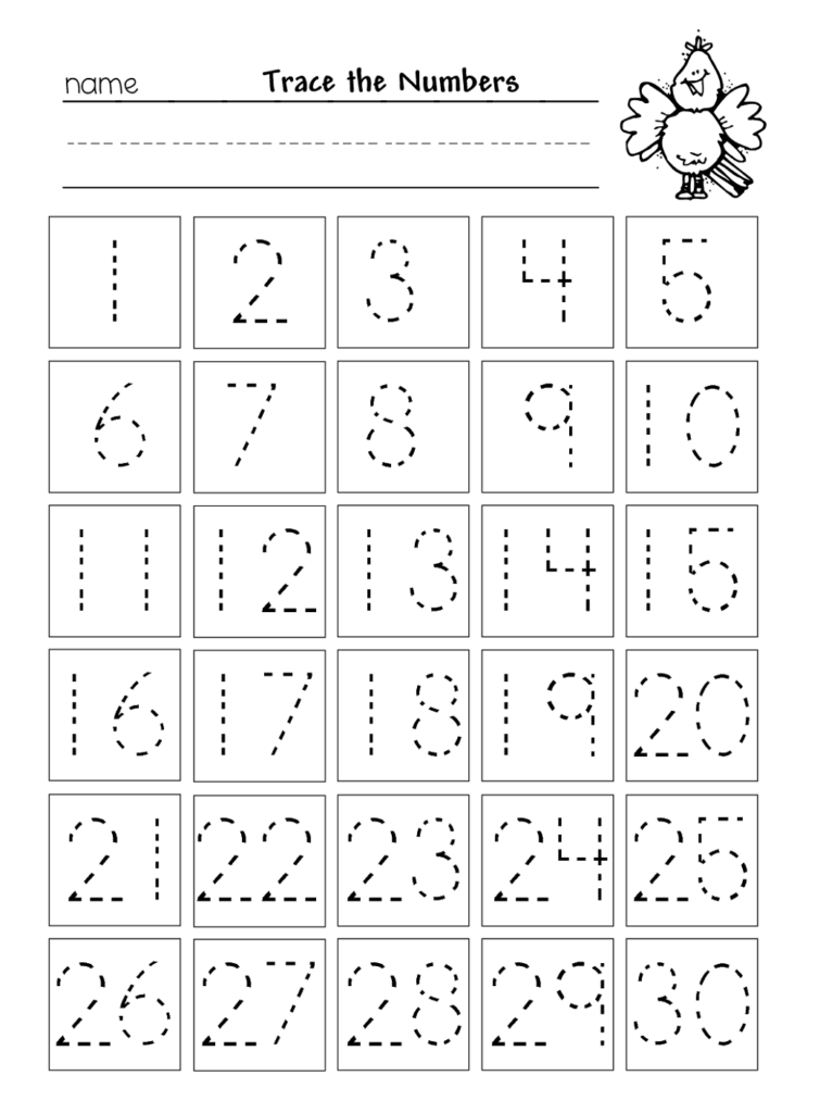 Number Tracing Worksheets PRINTABLE Kids Worksheets