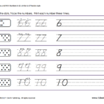 Numbers Tracing 6 10 Math Writing Letter Recognition Worksheets