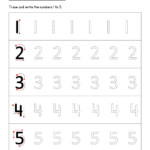 Preschool Worksheets Numbers 1 5 Preschool Worksheets Preschool