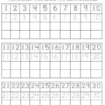 Printable Number Trace Worksheets For Preschool 101 Activity