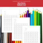 Printable Number Tracing Worksheets 0 20 Messy Momma Crafts