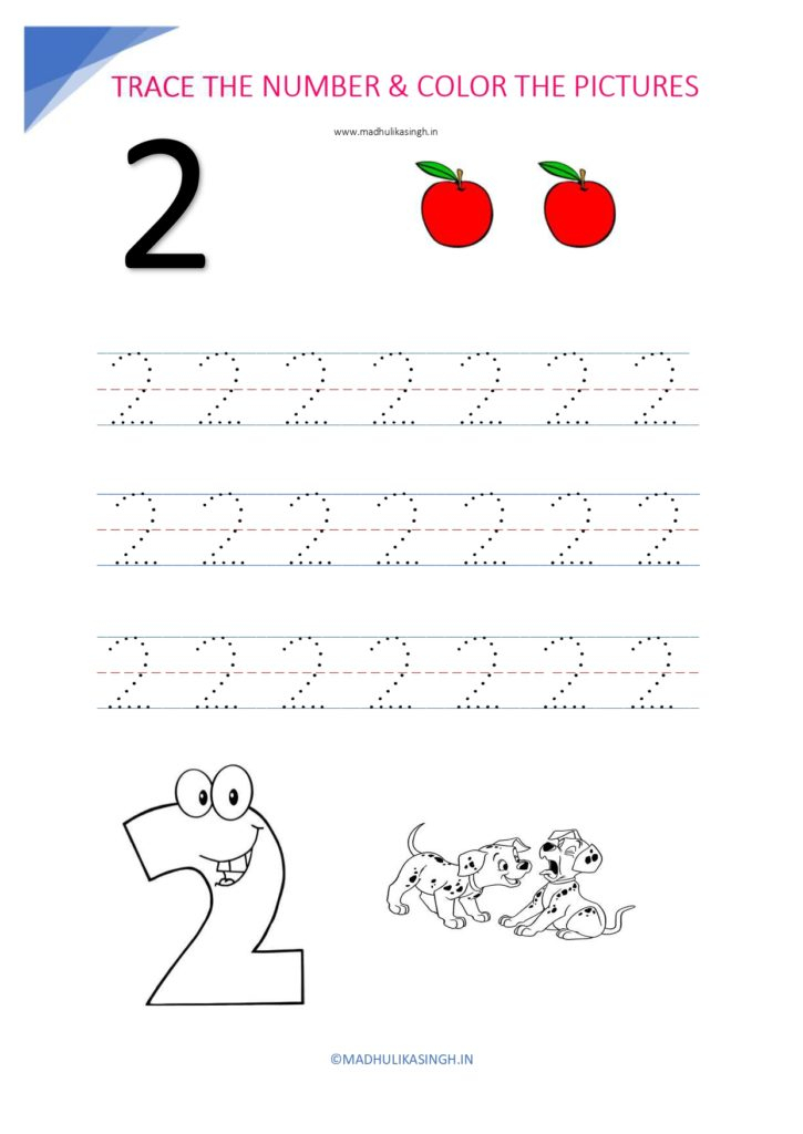 Printable Number Tracing Worksheets 1 12 Free Preschool