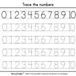 Printable Numbers Trace Toys Games Learning School Awaji omiyage