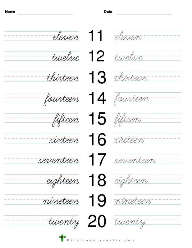 Related Image Cursive Numbers Cursive Cursive Words