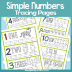 Simple Number Tracing Worksheets Easy Peasy And Fun Membership