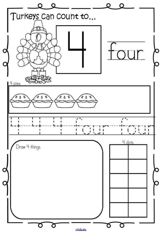 THANKSGIVING Number Sense Printables 1 20 Counting Recognition Tracing 