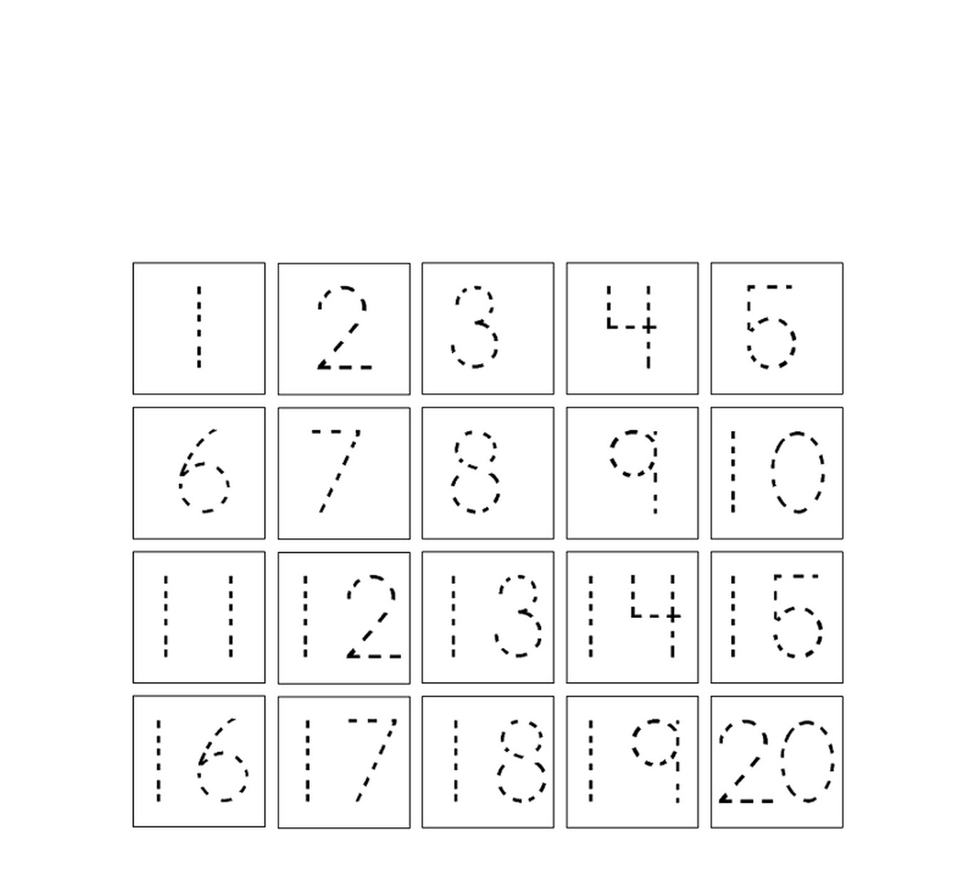 Tracing Numbers 120 App Printable Tracing Numbers