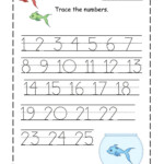 Trace Numbers Worksheets Activity Shelter