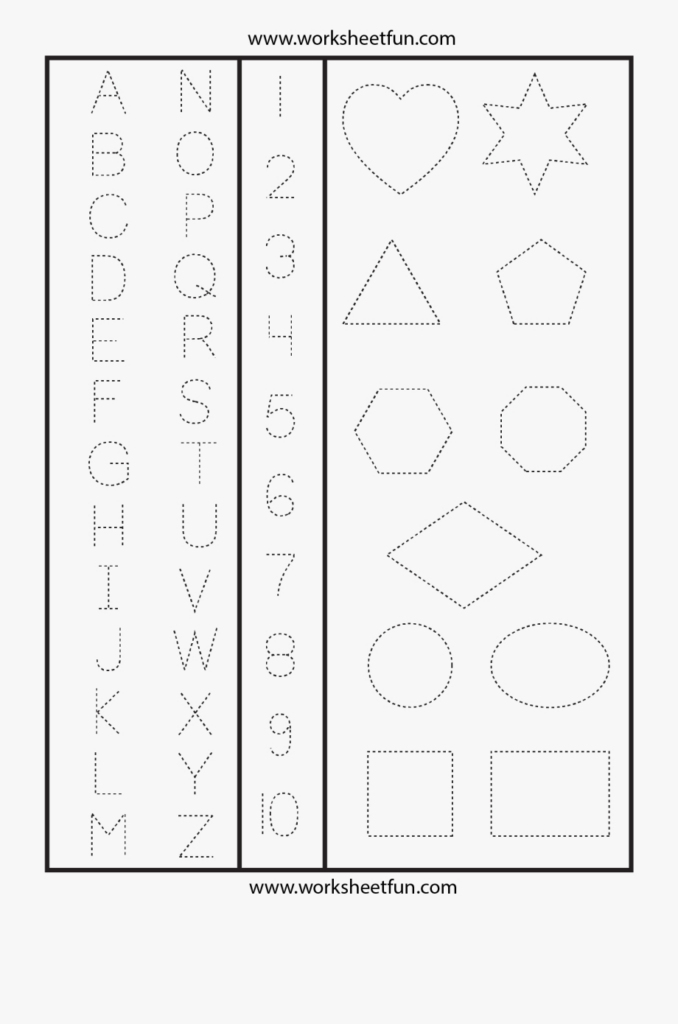 Tracing Letters And Numbers TracingLettersWorksheets