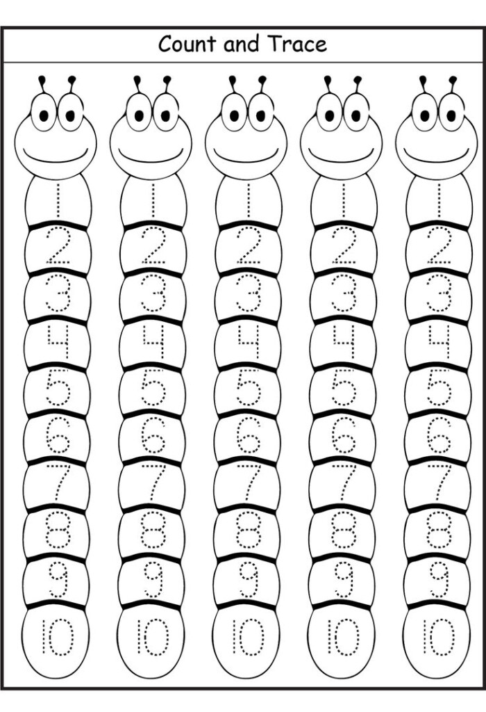 Tracing Numbers 1 10 To Print Tracing Worksheets Preschool Preschool 