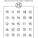 Tracing Numbers 1 15 Worksheets Best Worksheet