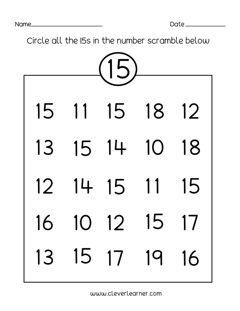Tracing Numbers 1 15 Worksheets Best Worksheet