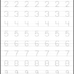 Tracing Numbers 1 20 Worksheets Number Tracing Number Writing