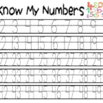Tracing Numbers Printable Worksheet 1 50 Preschool Etsy Canada