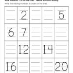 Tracing Worksheets Number Writing Practice 1 20 Name Tracing