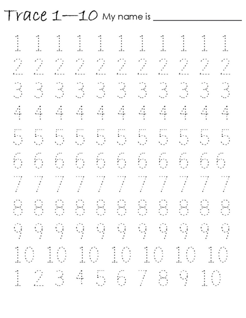 Writing Numbers Worksheet For Kids 101 Activity