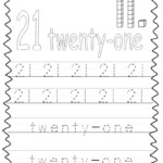 10 Printable Numbers 21 30 Tracing Worksheets Etsy