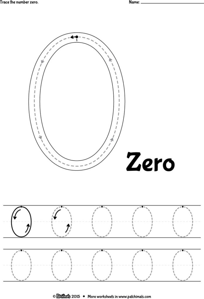 Number Tracing Worksheet Zero Name Tracing Generator Free