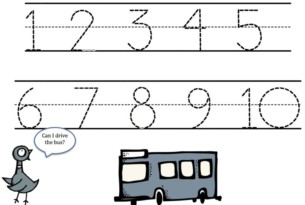 Number Tracing Worksheets PRINTABLE Kids Worksheets