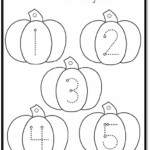 Pumpkin Number Tracing 1 25 A To Z Teacher Stuff Printable Pages And