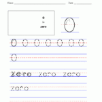 Tracing Guide Number Zero 0 Kids Math Worksheets Math Worksheets